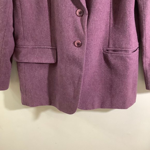 PENDLETON Wool Purple Career Blazer Jacket - Picture 2 of 5